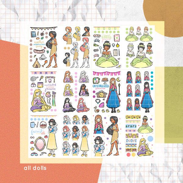 Planning Princess PaperDollzCo Planner Sticker Book | CB007b