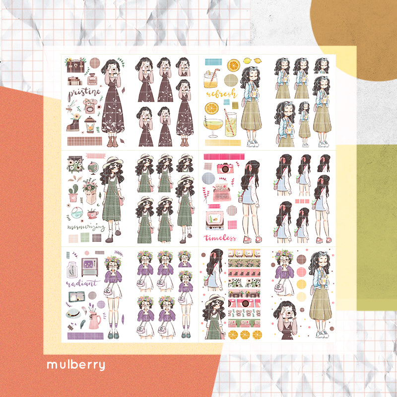 Spring Thing PaperDollzCo Planner Sticker Book | CB010b