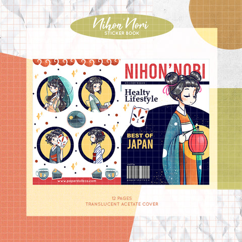 Nihon'Nobi PaperDollzCo Planner Sticker Book | CB011a