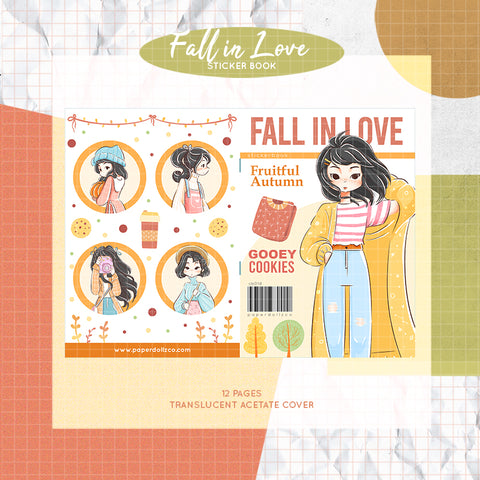 Fall In Love PaperDollzCo Planner Sticker Book | CB014