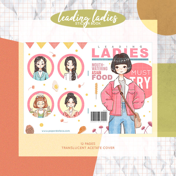 Leading Ladies Korean Drama PaperDollzCo Planner Sticker Book | CB019