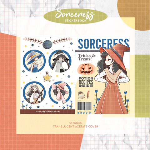 Sorceress PaperDollzCo Planner Sticker Book | CB015