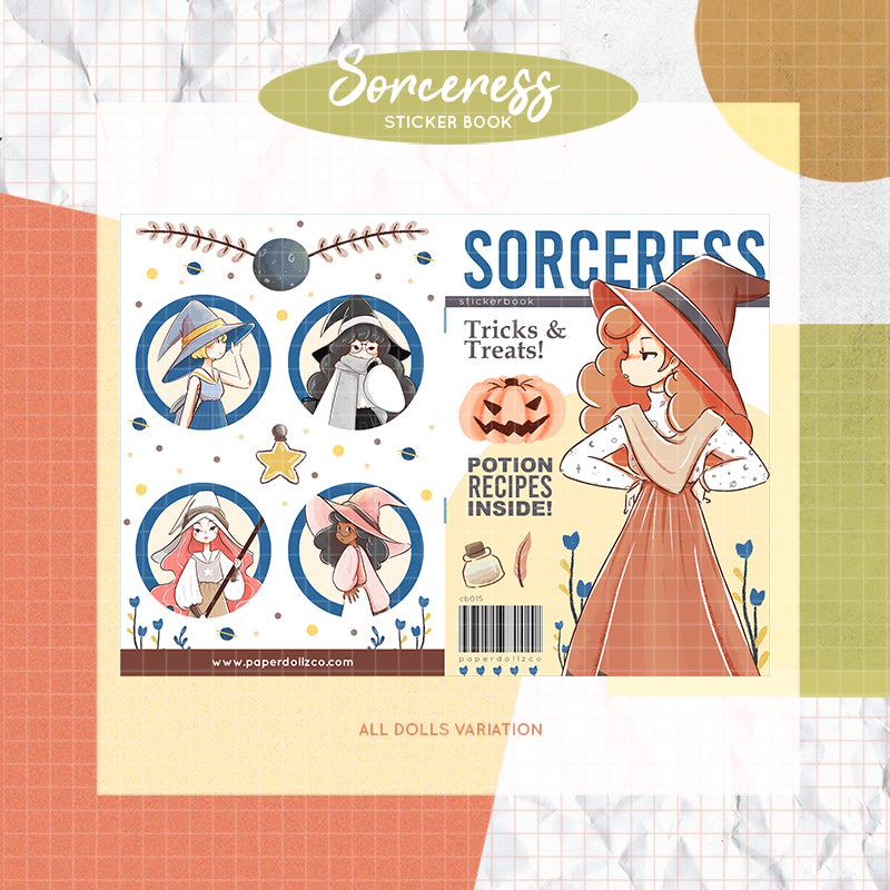 Sorceress PaperDollzCo Planner Sticker Book | CB015