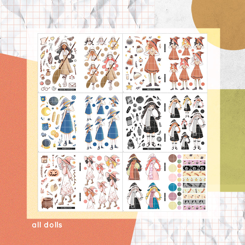 Sorceress PaperDollzCo Planner Sticker Book | CB015