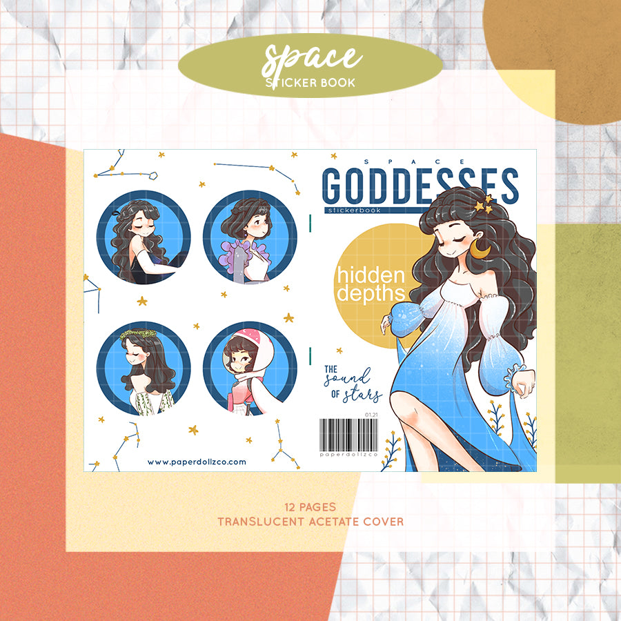 Space Goddesses Paperdollzco Planner Sticker Book | CB017