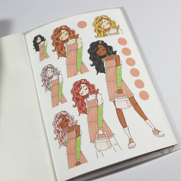 Sweet Summer PaperDollzCo Planner Sticker Book | CB020