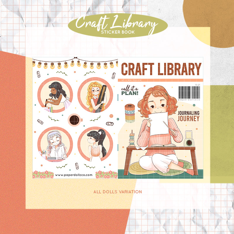 Craft Library PaperDollzCo Planner Sticker Book | CB027