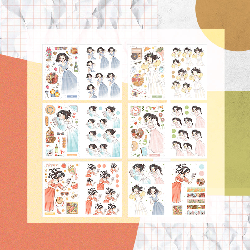 Picnic Diaries PaperDollzCo Planner Sticker Book | CB029