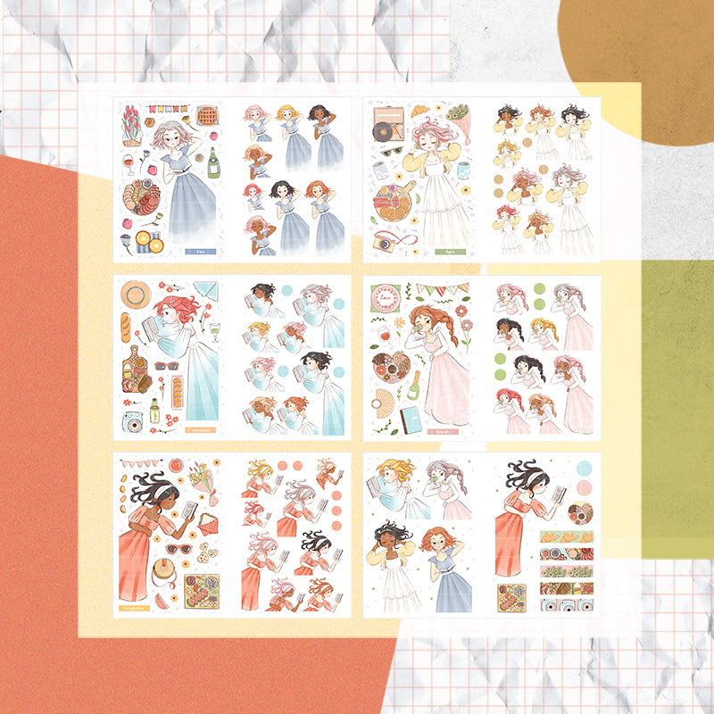 Picnic Diaries PaperDollzCo Planner Sticker Book | CB029