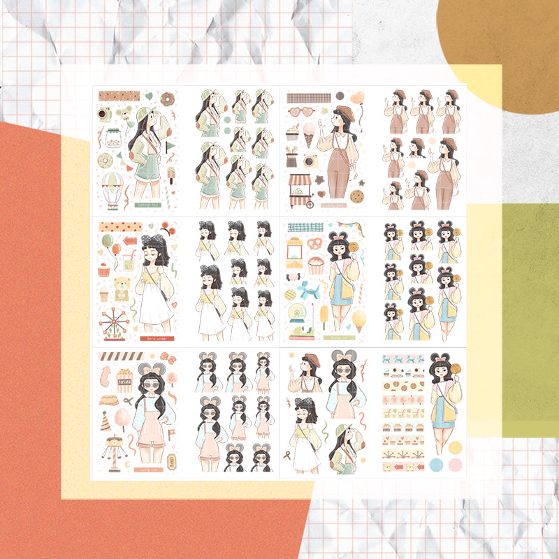 My Fair Ladies PaperDollzCo Planner Sticker Book | CB030