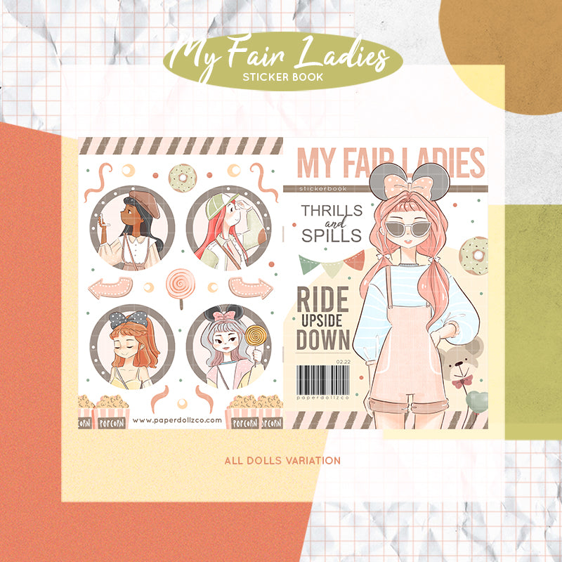 My Fair Ladies PaperDollzCo Planner Sticker Book | CB030