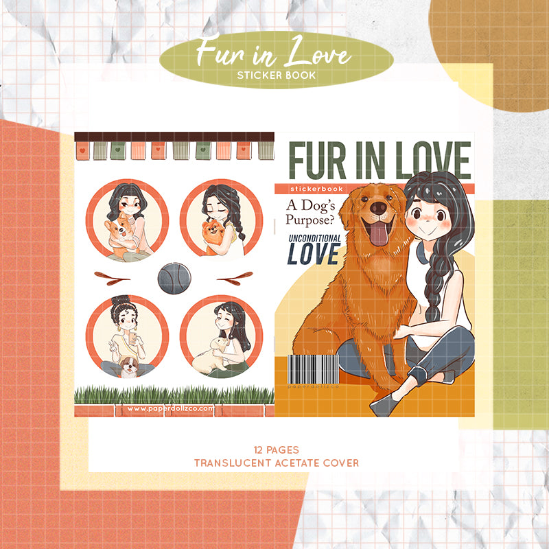 Fur In Love PaperDollzCo Planner Sticker Book | CB033