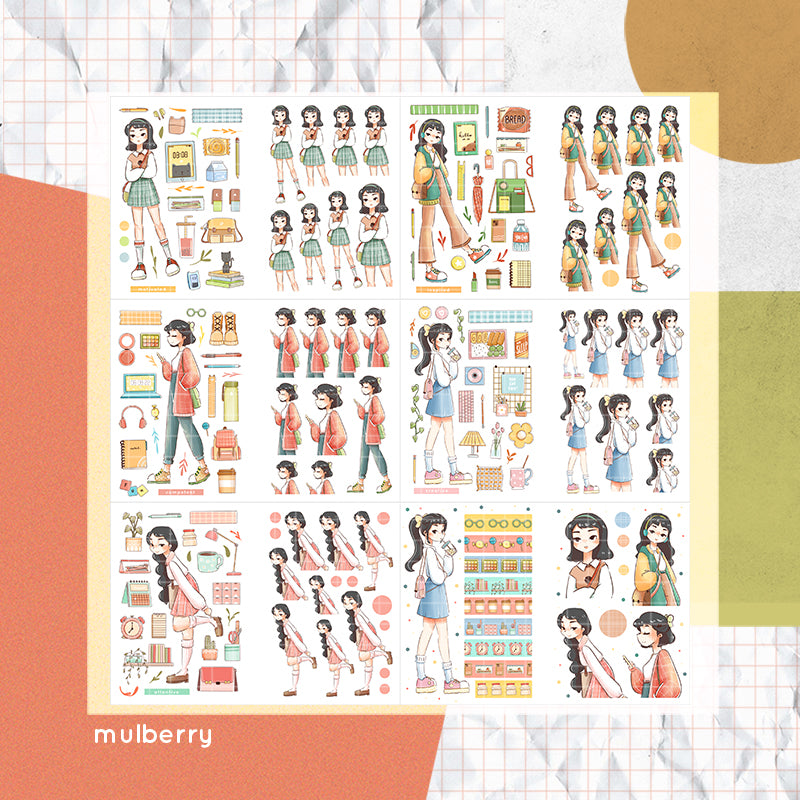 School Is Cool PaperDollzCo Planner Sticker Book | CB034