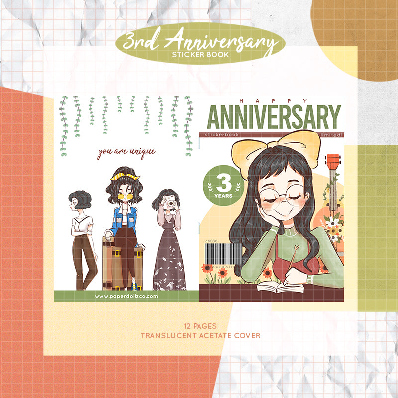 3rd Anniversary Sticker Book | CB036