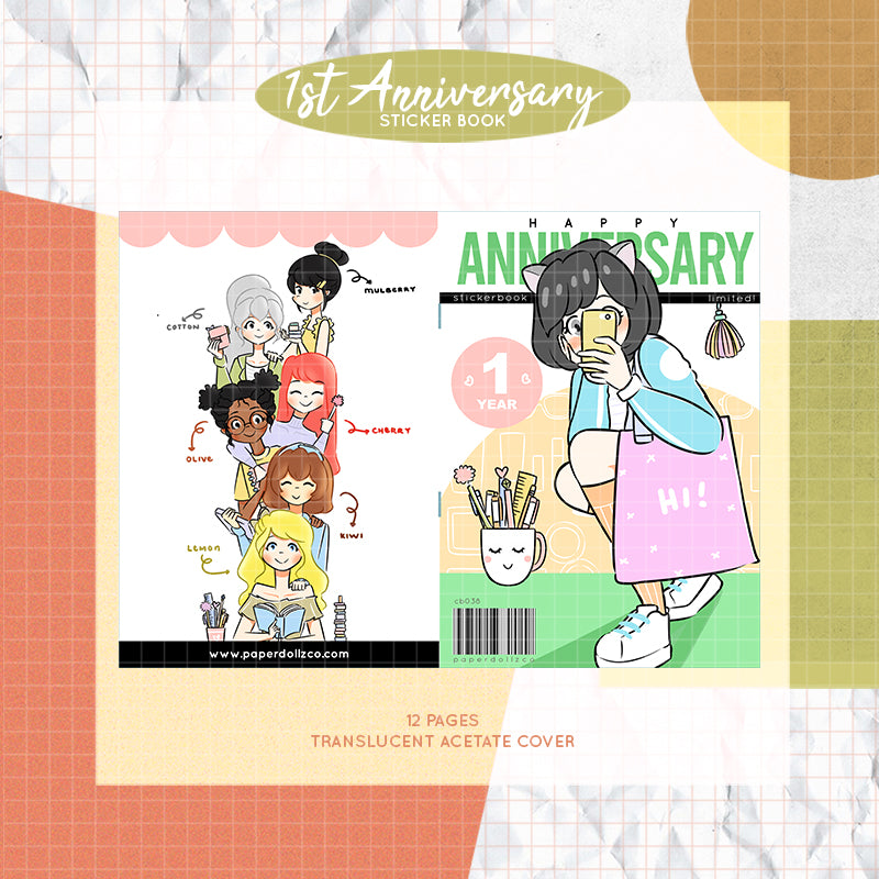 1st Anniversary Sticker Book | CB038