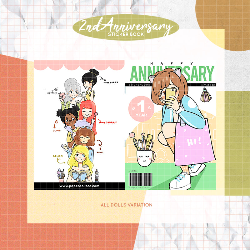 1st Anniversary Sticker Book | CB038
