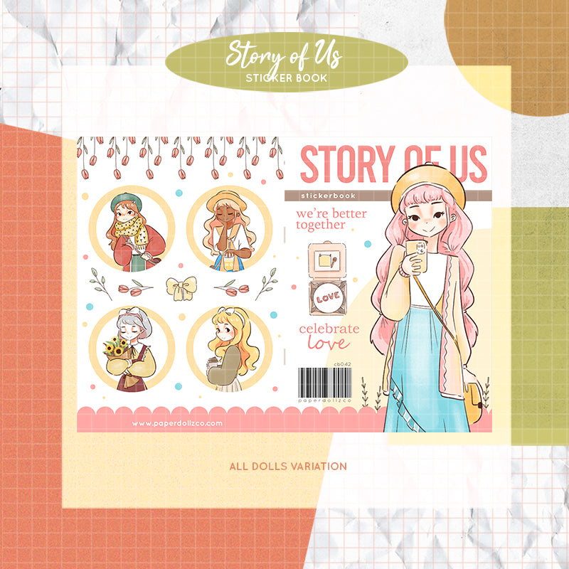 Story of Us PaperDollzCo Planner Sticker Book | CB042