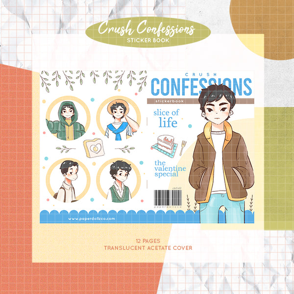 Crush Confessions PaperDollzCo Planner Sticker Book | CB043