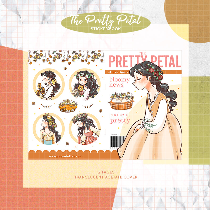 The Pretty Petal PaperDollzCo Planner Sticker Book | CB044