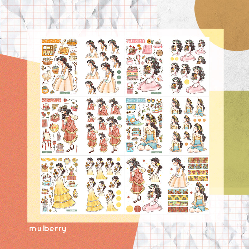 The Pretty Petal PaperDollzCo Planner Sticker Book | CB044