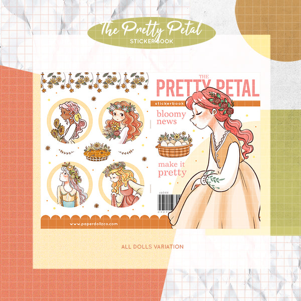 The Pretty Petal PaperDollzCo Planner Sticker Book | CB044