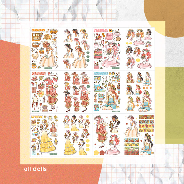 The Pretty Petal PaperDollzCo Planner Sticker Book | CB044