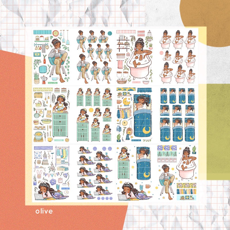 Home Buddy PaperDollzCo Planner Sticker Book | CB046