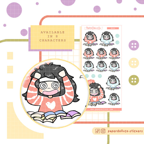 Cramming Planner Stickers | f001