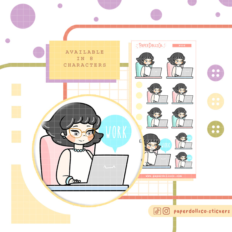 Work Planner Stickers | f006