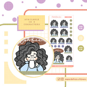 Coffee Functional Planner Stickers | f051