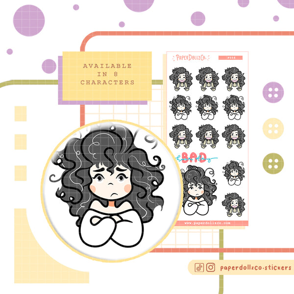 Bad Hair Day Functional Planner Stickers | f056