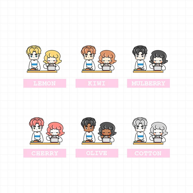 Cook Couple Planner Stickers | f063
