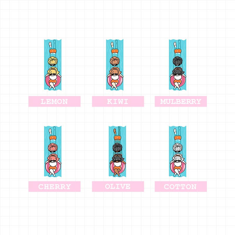 Swim Couple Planner Stickers | f065