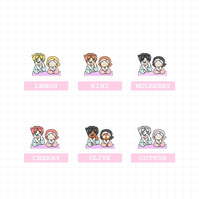 Pamper Couple Planner Stickers | f066