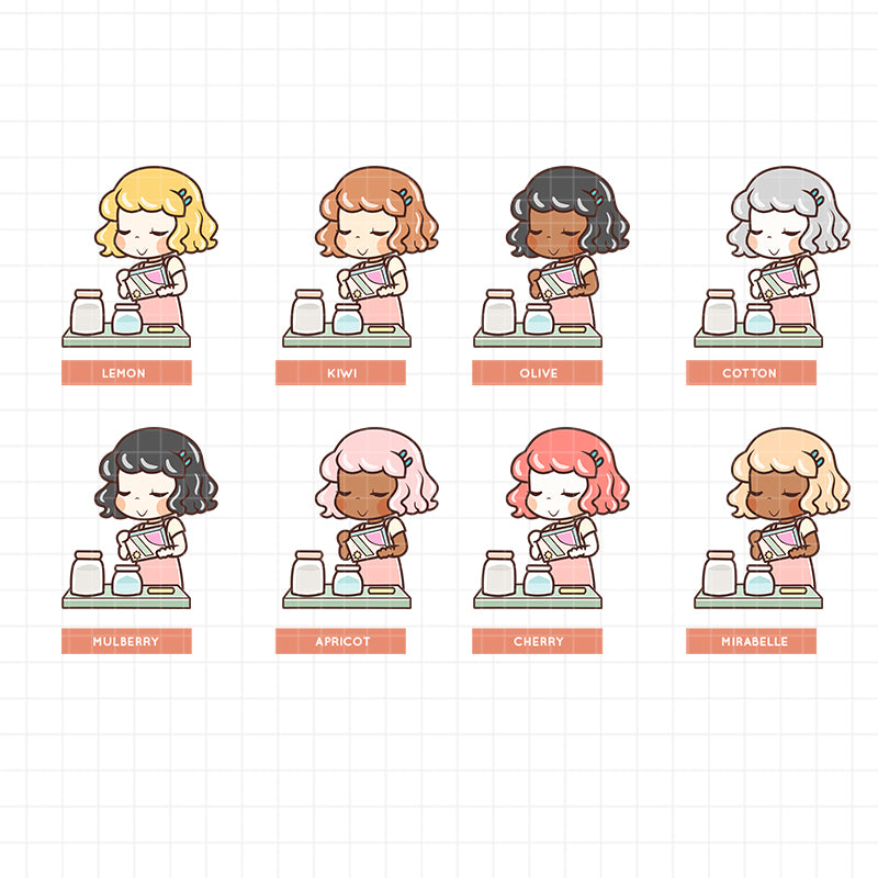 Refill PaperDollzCo Planner Stickers | f075