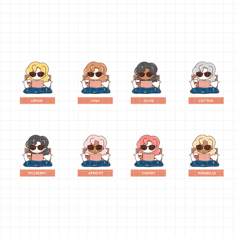 All-nighter Lady Boss PaperDollzCo Planner Stickers | f092