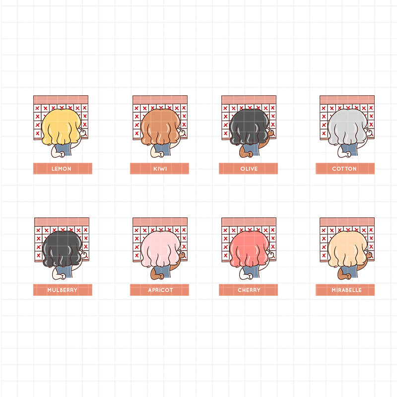 Mark The Date Lady Boss PaperDollzCo Planner Stickers | f094
