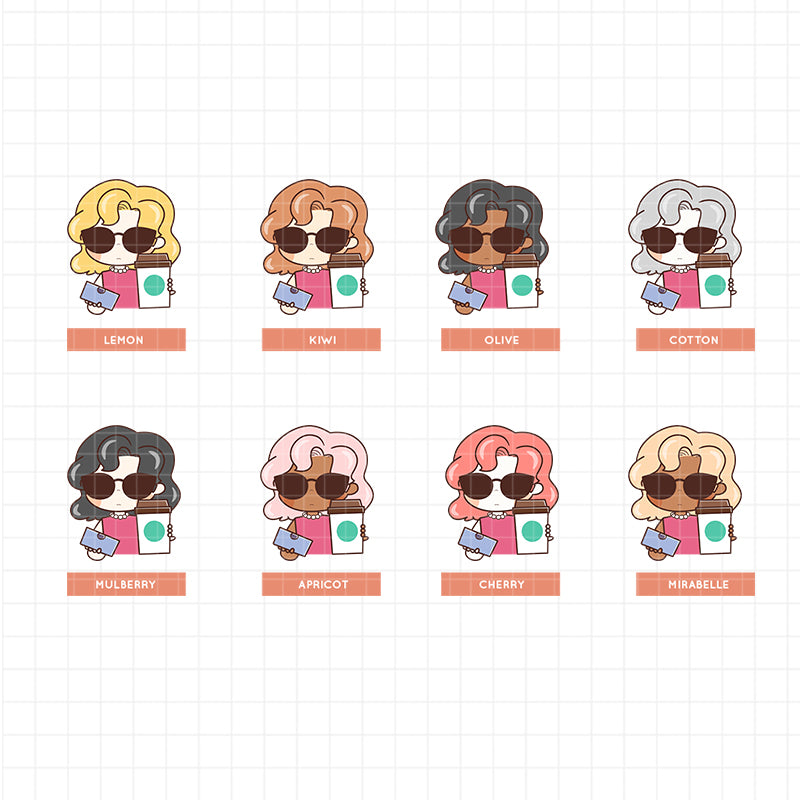 Coffee Day Lady Boss PaperDollzCo Planner Stickers | f098
