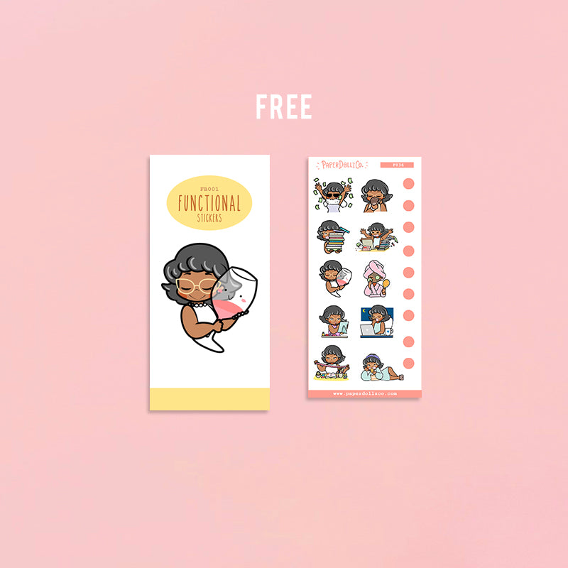 Functional | PaperDollzCo | Activity Sticker Book | FB001