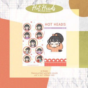 Hot Heads PaperDollzCo Sticker Book | FB008