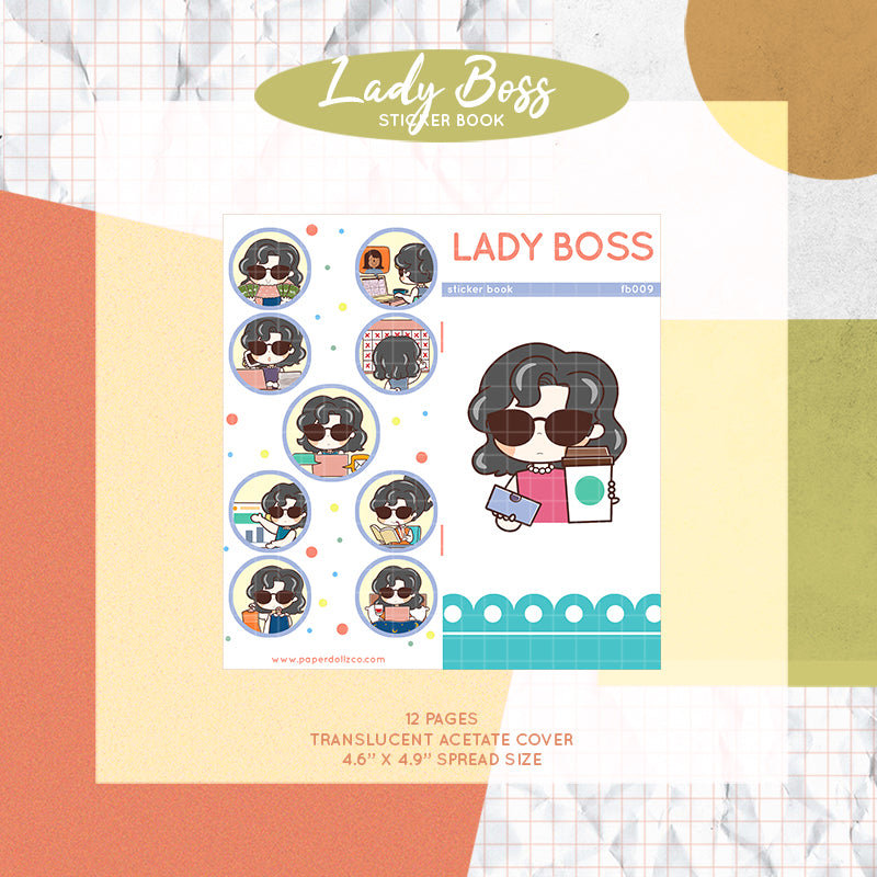 Lady Boss | PaperDollzCo | Activity Sticker Book | FB009