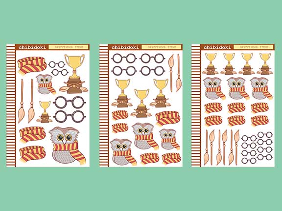 Wizard Items Planner Stickers - ss004