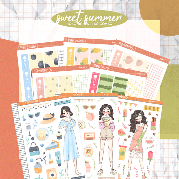Sweet Summer Paperdollzco Hobonichi Weeks Kit Combo
