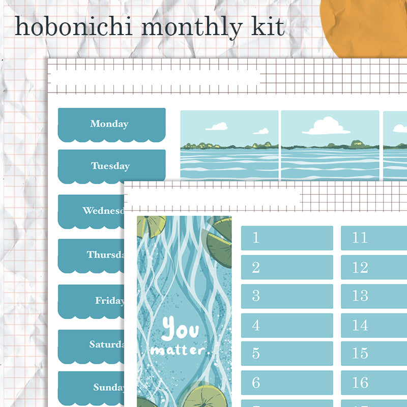 You Matter Hobonichi Monthly Kit Sticker - HCM003