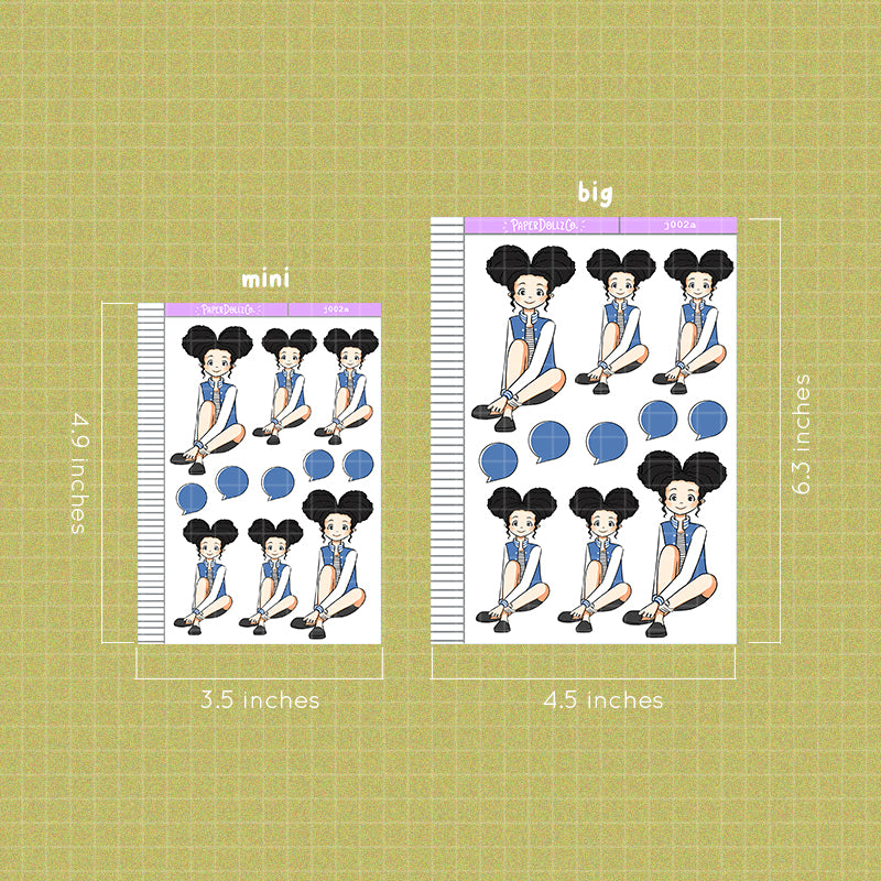 PaperDollzCo School Planner Sticker | J002a