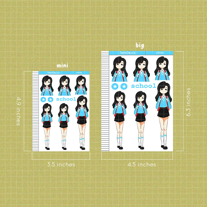 PaperDollzCo School Planner Sticker | J002b