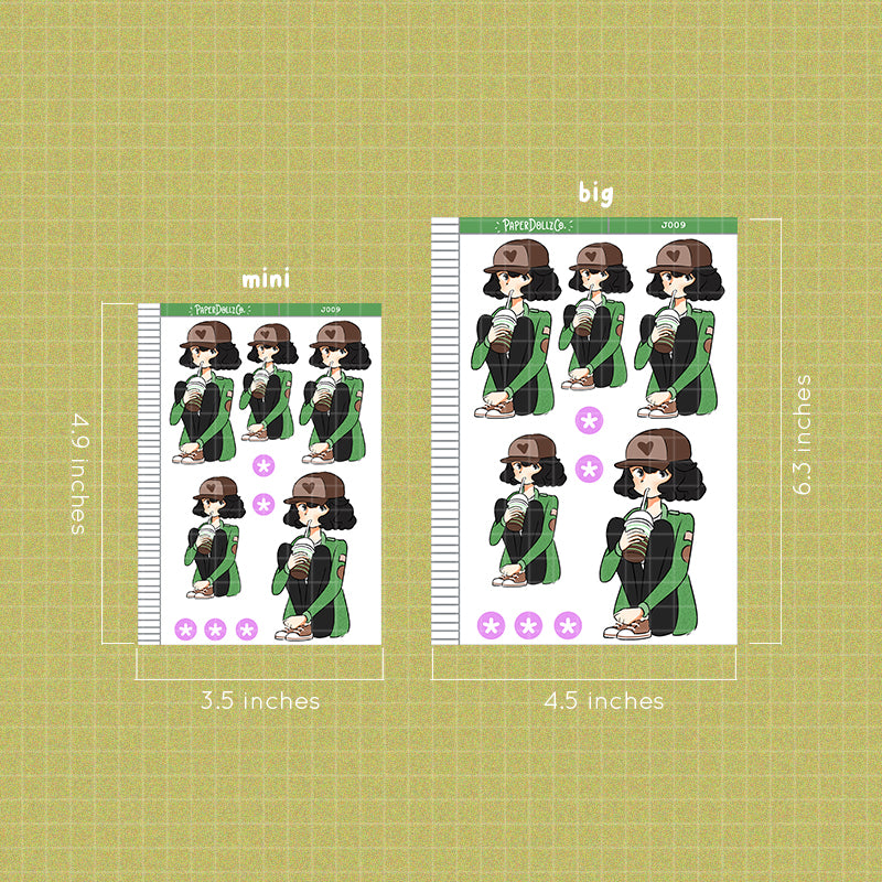 PaperDollzCo Iced Coffee Planner Sticker | J009a