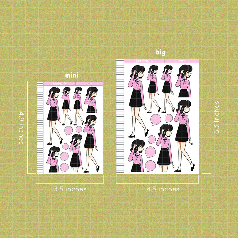 PaperDollzCo Office Casual Planner Sticker | J010b