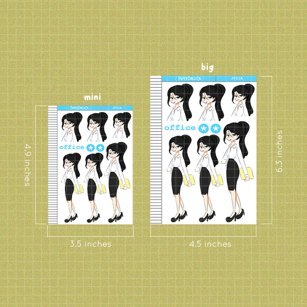 PaperDollzCo Office Planner Sticker | J011a