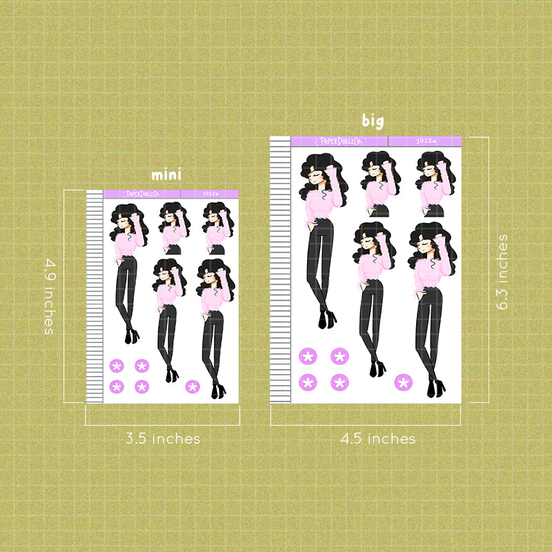 PaperDollzCo So Cold Planner Sticker | J012a
